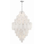 Addis 31.5'' Polished Chrome Chandelier White 31.5"W x 50.5"H x 31.5"D