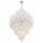 Addis 31.5'' Polished Chrome Chandelier White 31.5"W x 50.5"H x 31.5"D