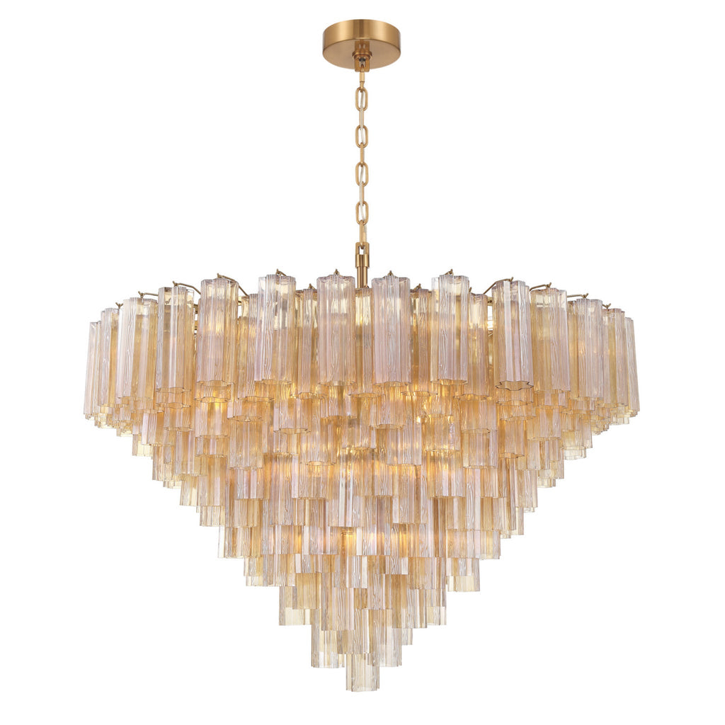 Addis 49'' Aged Brass Chandelier Gold 49"W x 42.5"H x 49"D