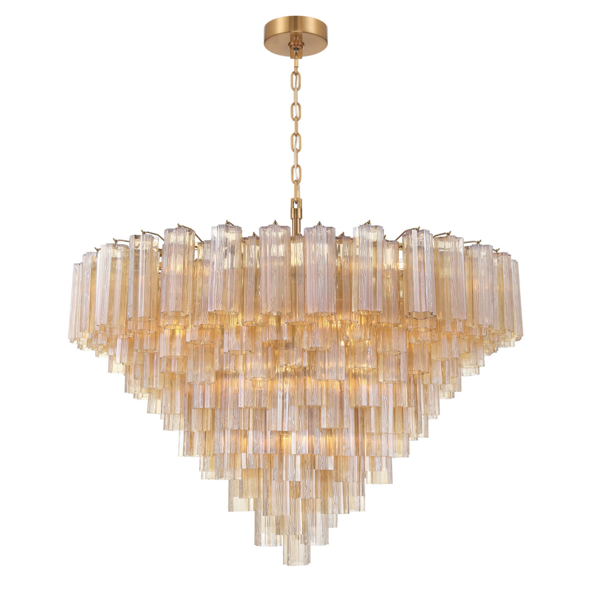 Addis 49'' Aged Brass Chandelier Gold 49"W x 42.5"H x 49"D