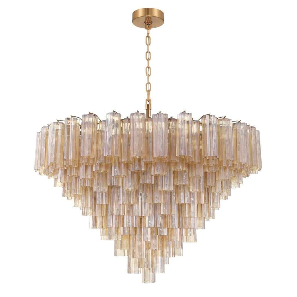 Addis 49'' Aged Brass Chandelier Gold 49"W x 42.5"H x 49"D
