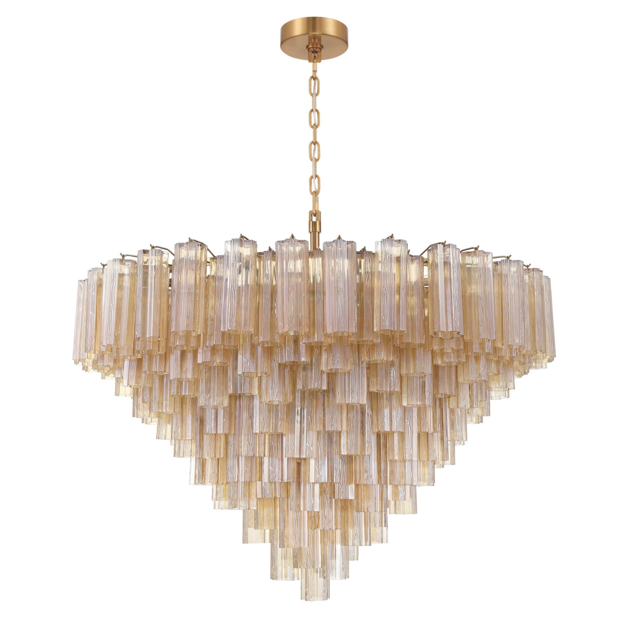 Addis 49'' Aged Brass Chandelier Gold 49"W x 42.5"H x 49"D