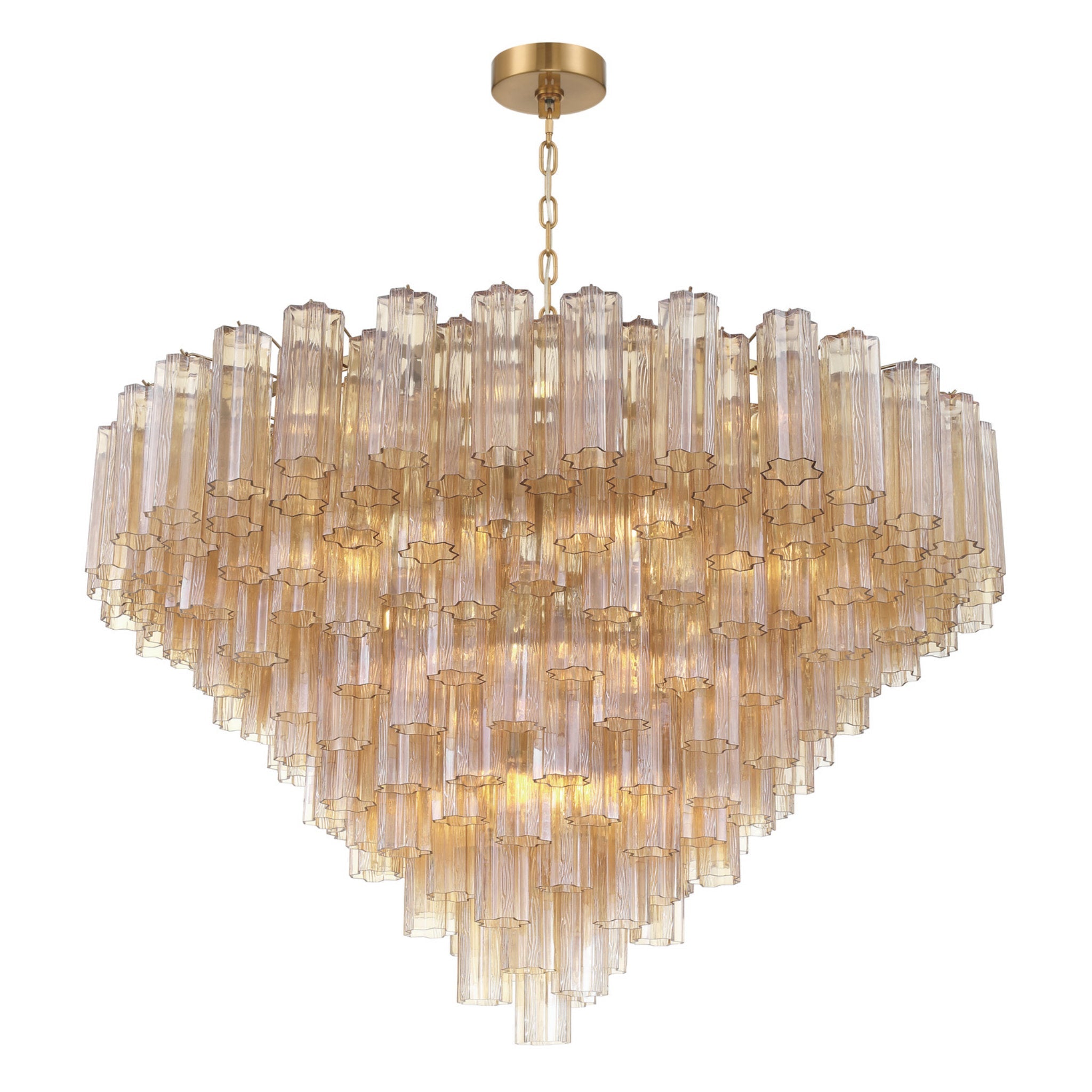 Addis 49'' Aged Brass Chandelier Gold 49"W x 42.5"H x 49"D