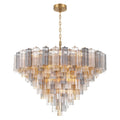Addis 49'' Aged Brass Chandelier Multi 49"W x 42.5"H x 49"D