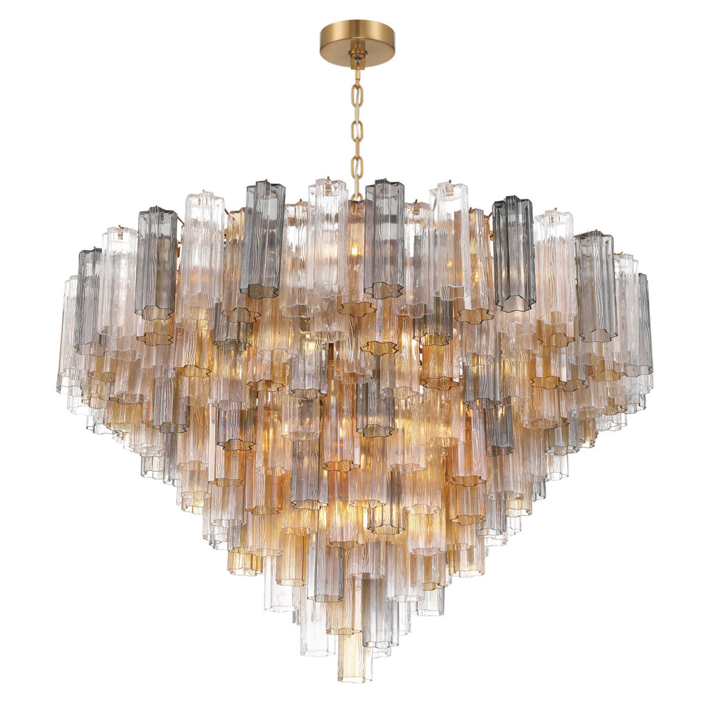 Addis 49'' Aged Brass Chandelier Multi 49"W x 42.5"H x 49"D
