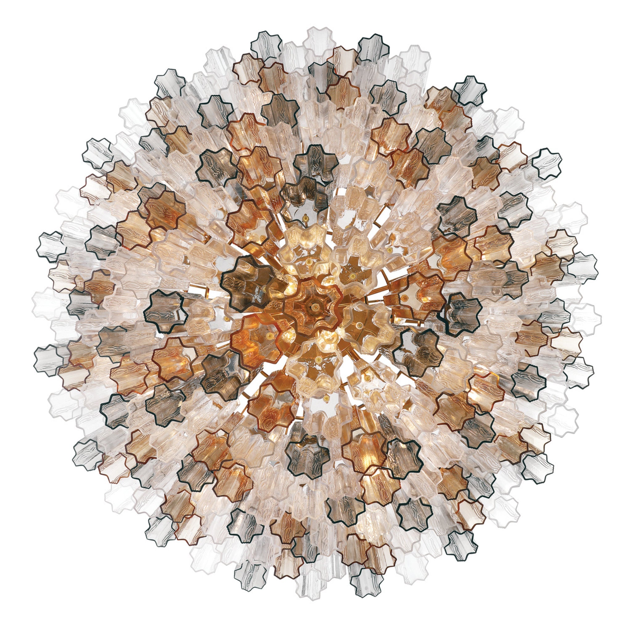 Addis 49'' Aged Brass Chandelier Multi 49"W x 42.5"H x 49"D