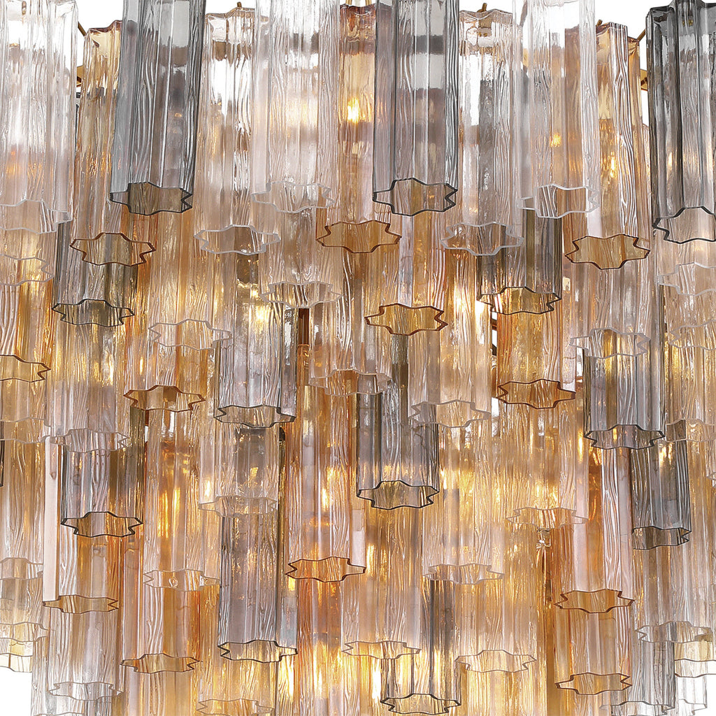 Addis 49'' Aged Brass Chandelier Multi 49"W x 42.5"H x 49"D