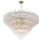 Addis 49'' Aged Brass Chandelier Clear 49"W x 42.5"H x 49"D
