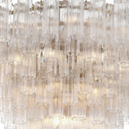 Addis 49'' Aged Brass Chandelier Clear 49"W x 42.5"H x 49"D