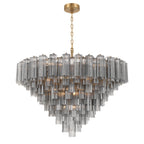 Addis 49'' Aged Brass Chandelier Gray 49"W x 42.5"H x 49"D