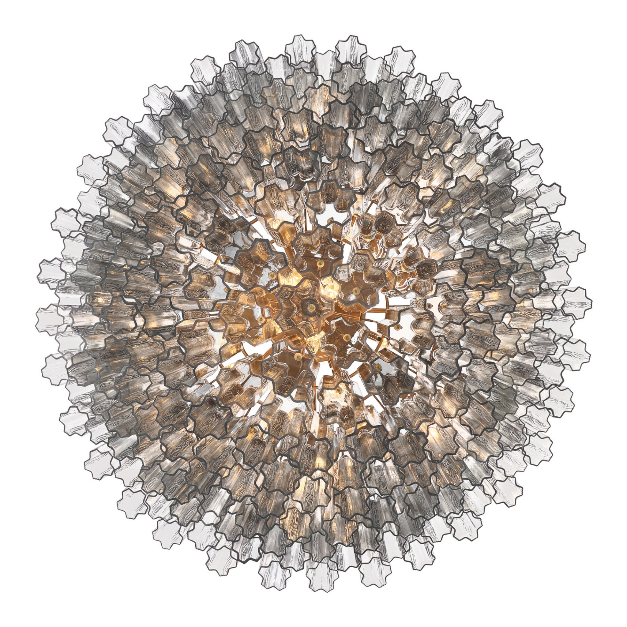 Addis 49'' Aged Brass Chandelier Gray 49"W x 42.5"H x 49"D