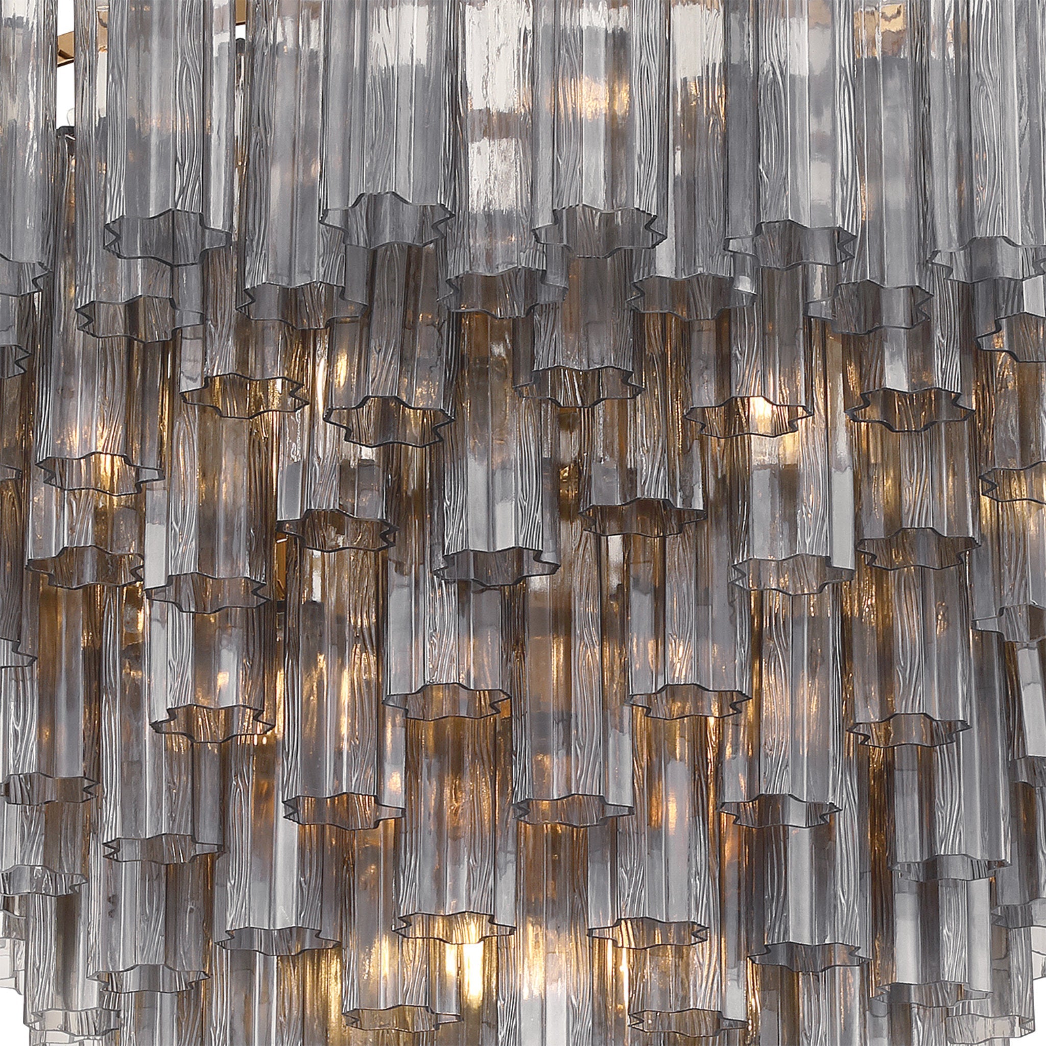 Addis 49'' Aged Brass Chandelier Gray 49"W x 42.5"H x 49"D