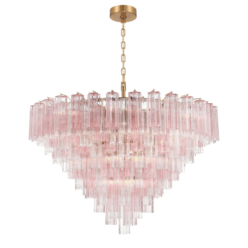 Addis 49'' Aged Brass Chandelier Multi 49"W x 42.5"H x 49"D
