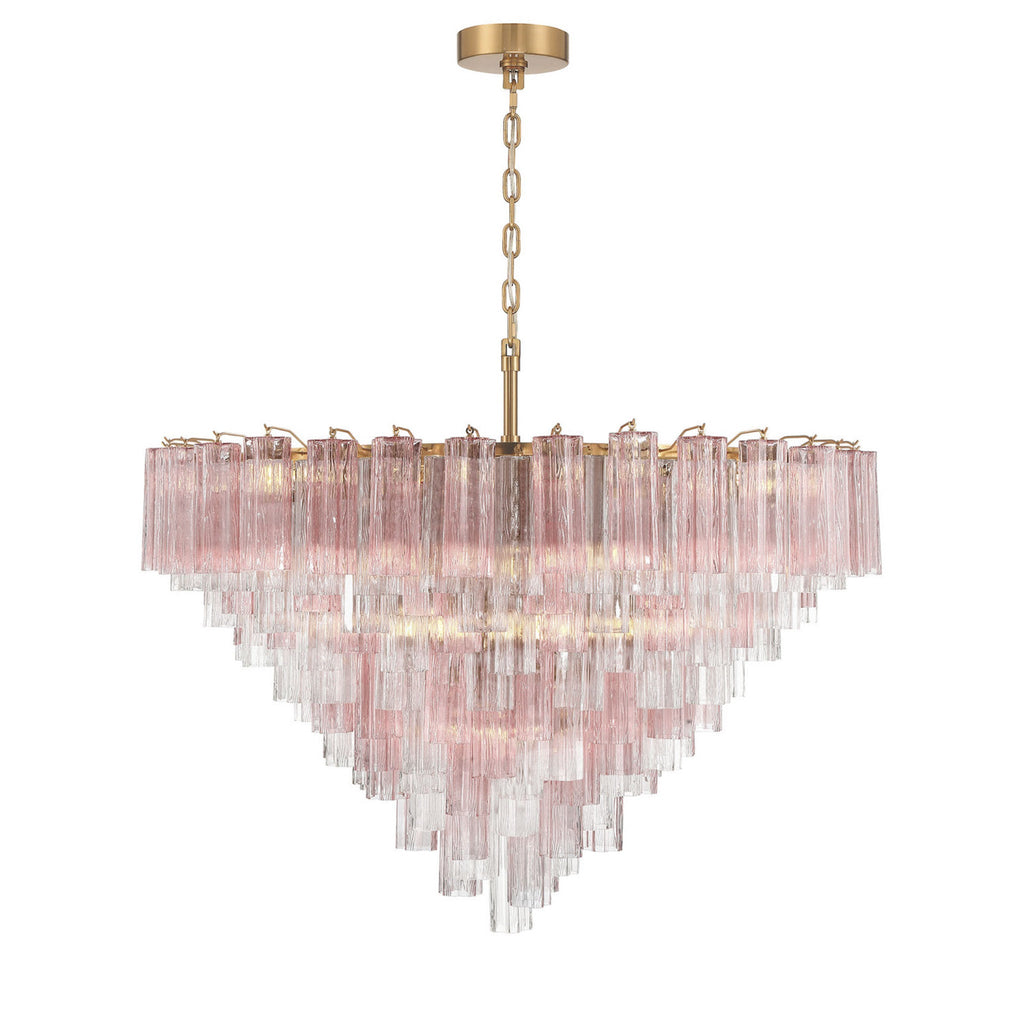 Addis 49'' Aged Brass Chandelier Multi 49"W x 42.5"H x 49"D