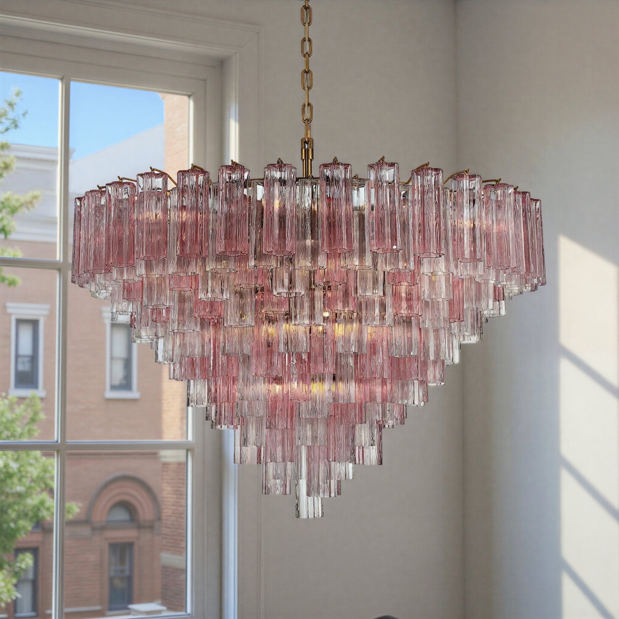 Addis 49'' Aged Brass Chandelier Multi 49"W x 42.5"H x 49"D