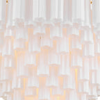Addis 49'' Aged Brass Chandelier White 49"W x 42.5"H x 49"D