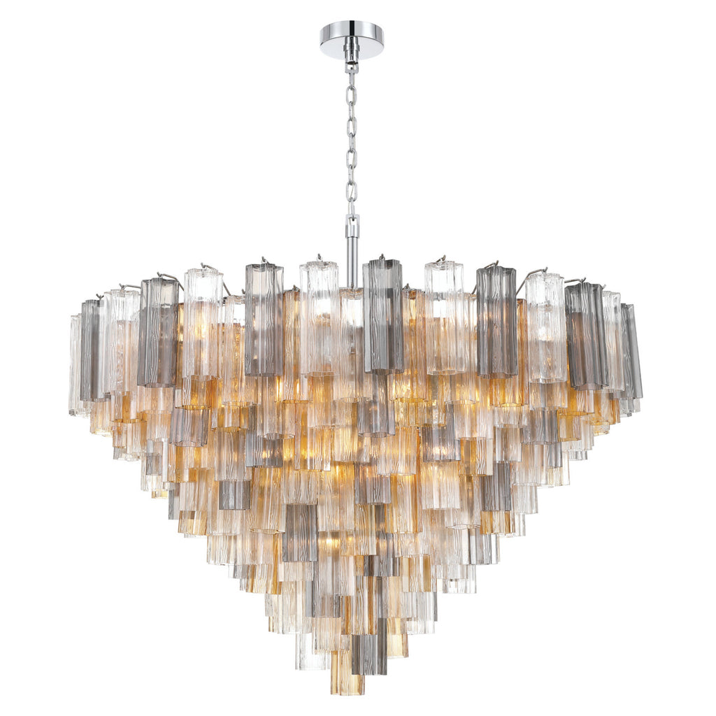 Addis 49'' Polished Chrome Chandelier Multi 49"W x 42.5"H x 49"D