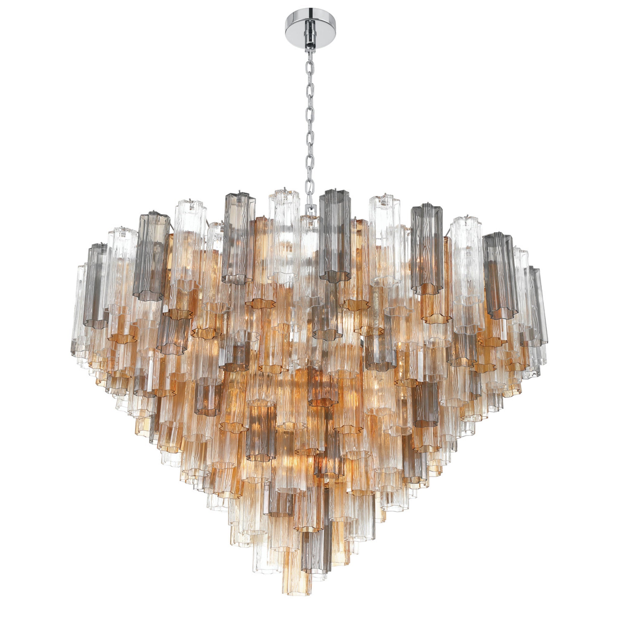 Addis 49'' Polished Chrome Chandelier Multi 49"W x 42.5"H x 49"D