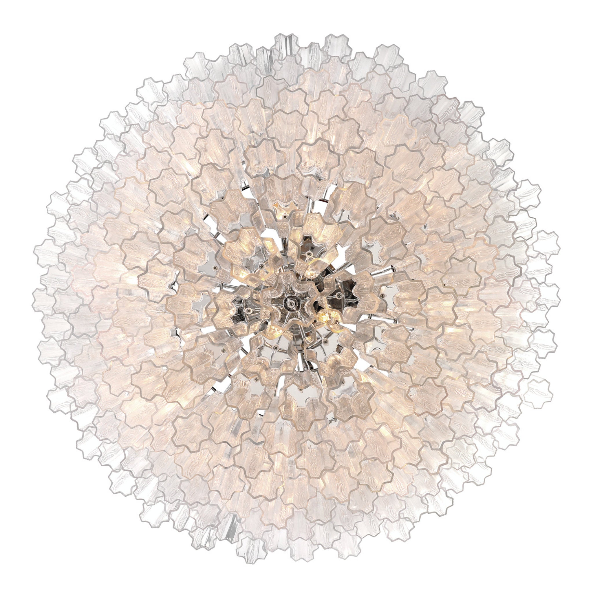 Addis 49'' Polished Chrome Chandelier Clear 49"W x 42.5"H x 49"D