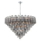 Addis 49'' Polished Chrome Chandelier Gray 49"W x 42.5"H x 49"D