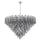 Addis 49'' Polished Chrome Chandelier Gray 49"W x 42.5"H x 49"D