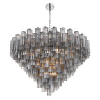 Addis 49'' Polished Chrome Chandelier Gray 49"W x 42.5"H x 49"D