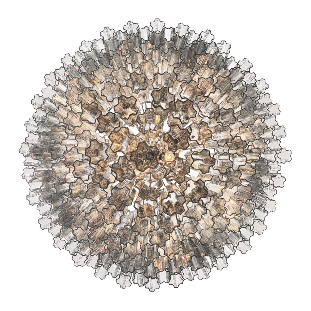 Addis 49'' Polished Chrome Chandelier Gray 49"W x 42.5"H x 49"D