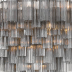 Addis 49'' Polished Chrome Chandelier Gray 49"W x 42.5"H x 49"D