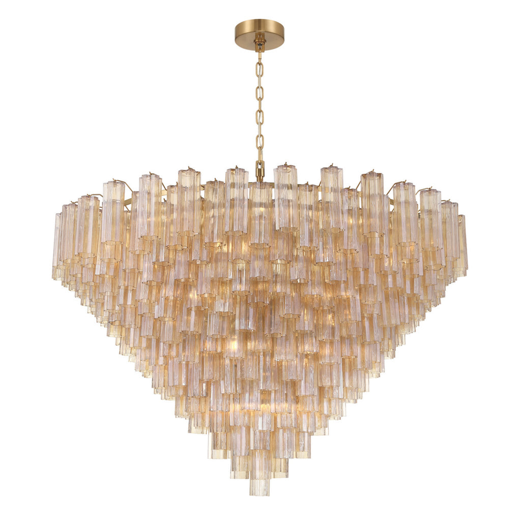Addis 62'' Aged Brass Chandelier Gold 62"W x 40"H x 62"D