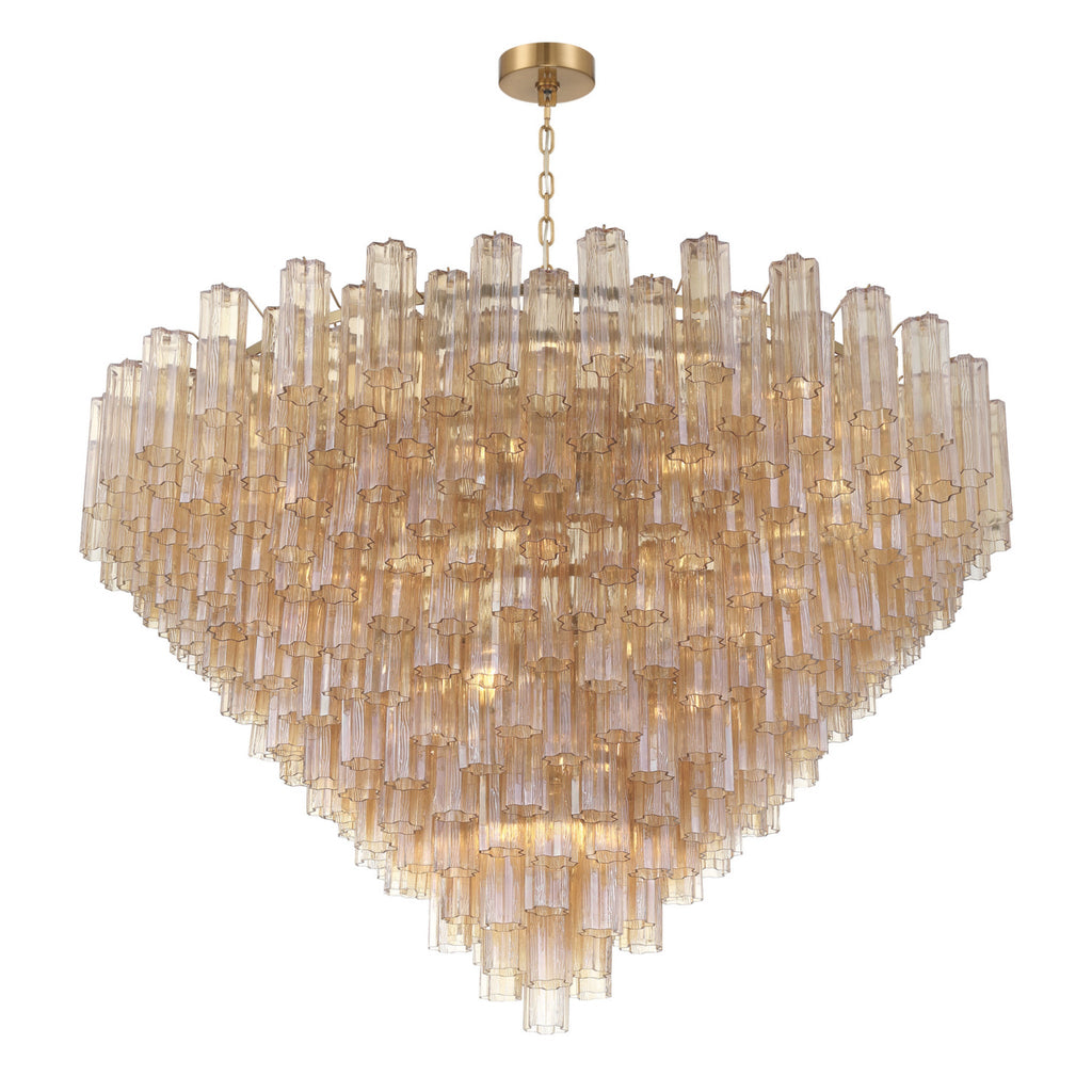 Addis 62'' Aged Brass Chandelier Gold 62"W x 40"H x 62"D