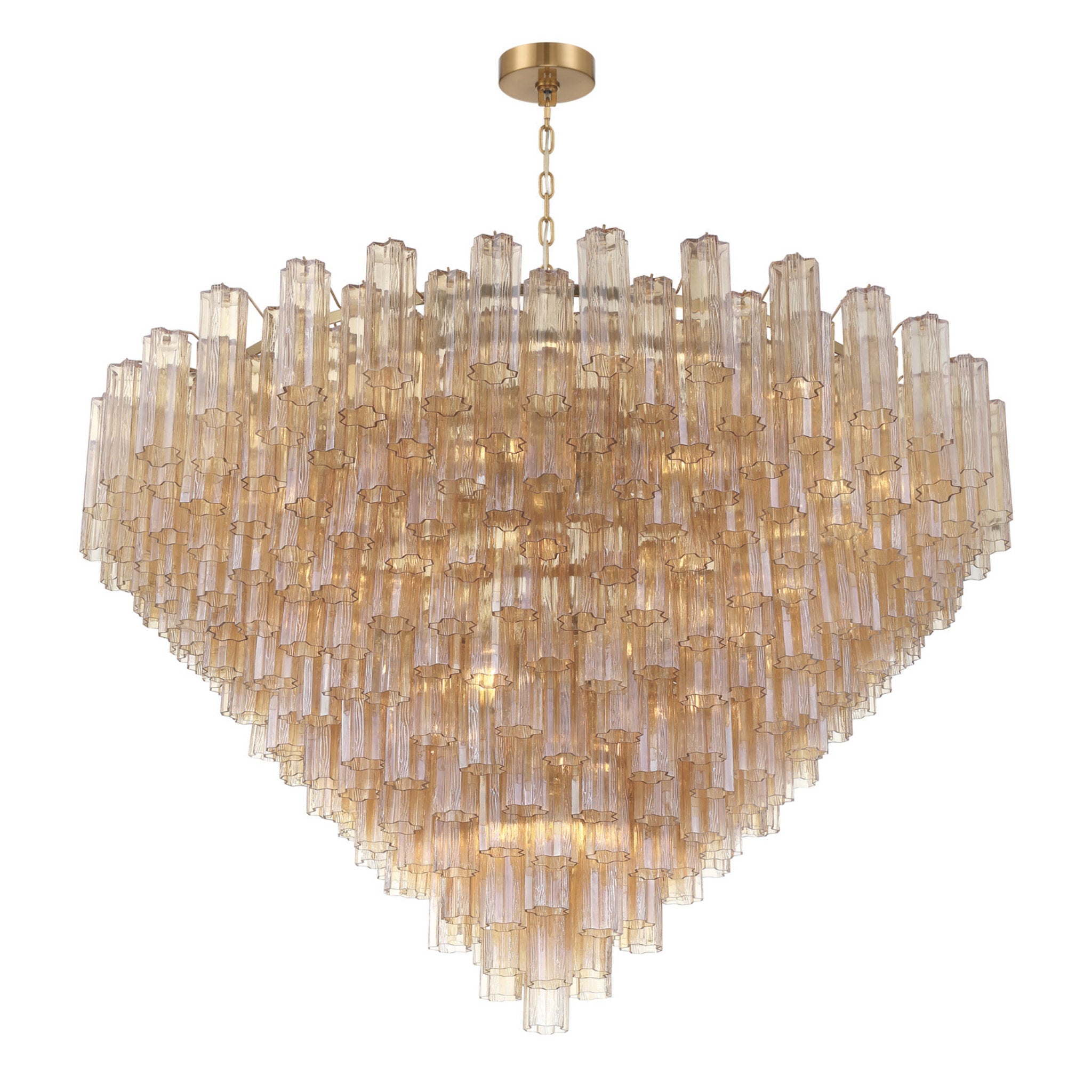 Addis 62'' Aged Brass Chandelier Gold 62"W x 40"H x 62"D