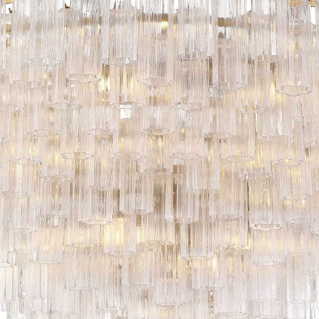 Addis 62'' Aged Brass Chandelier Clear 62"W x 40"H x 62"D