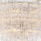 Addis 62'' Aged Brass Chandelier Clear 62"W x 40"H x 62"D