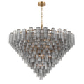 Addis 62'' Aged Brass Chandelier Gray 62"W x 40"H x 62"D