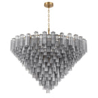 Addis 62'' Aged Brass Chandelier Gray 62"W x 40"H x 62"D