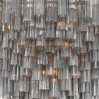 Addis 62'' Aged Brass Chandelier Gray 62"W x 40"H x 62"D