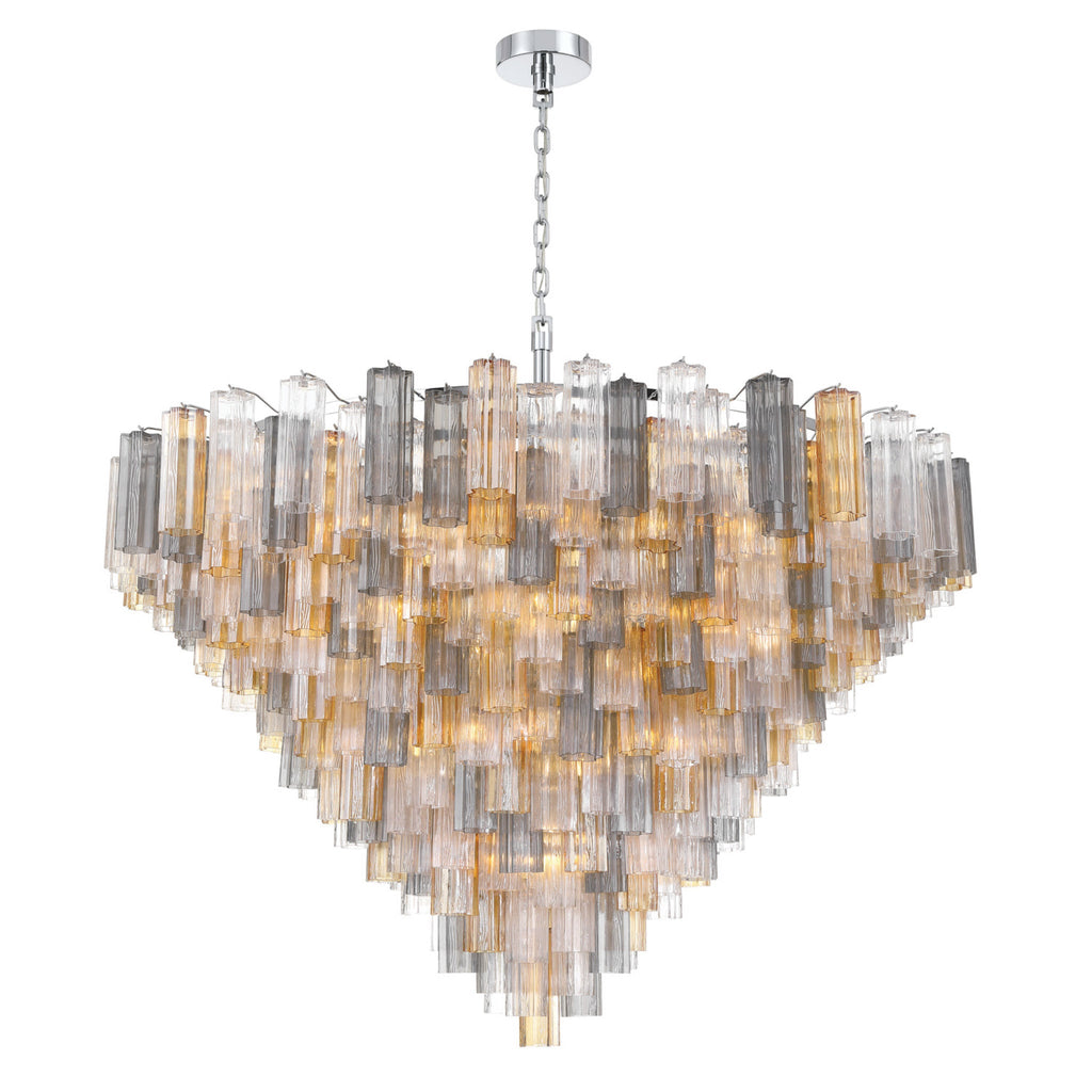 Addis 62'' Polished Chrome Chandelier Multi 62"W x 40"H x 62"D
