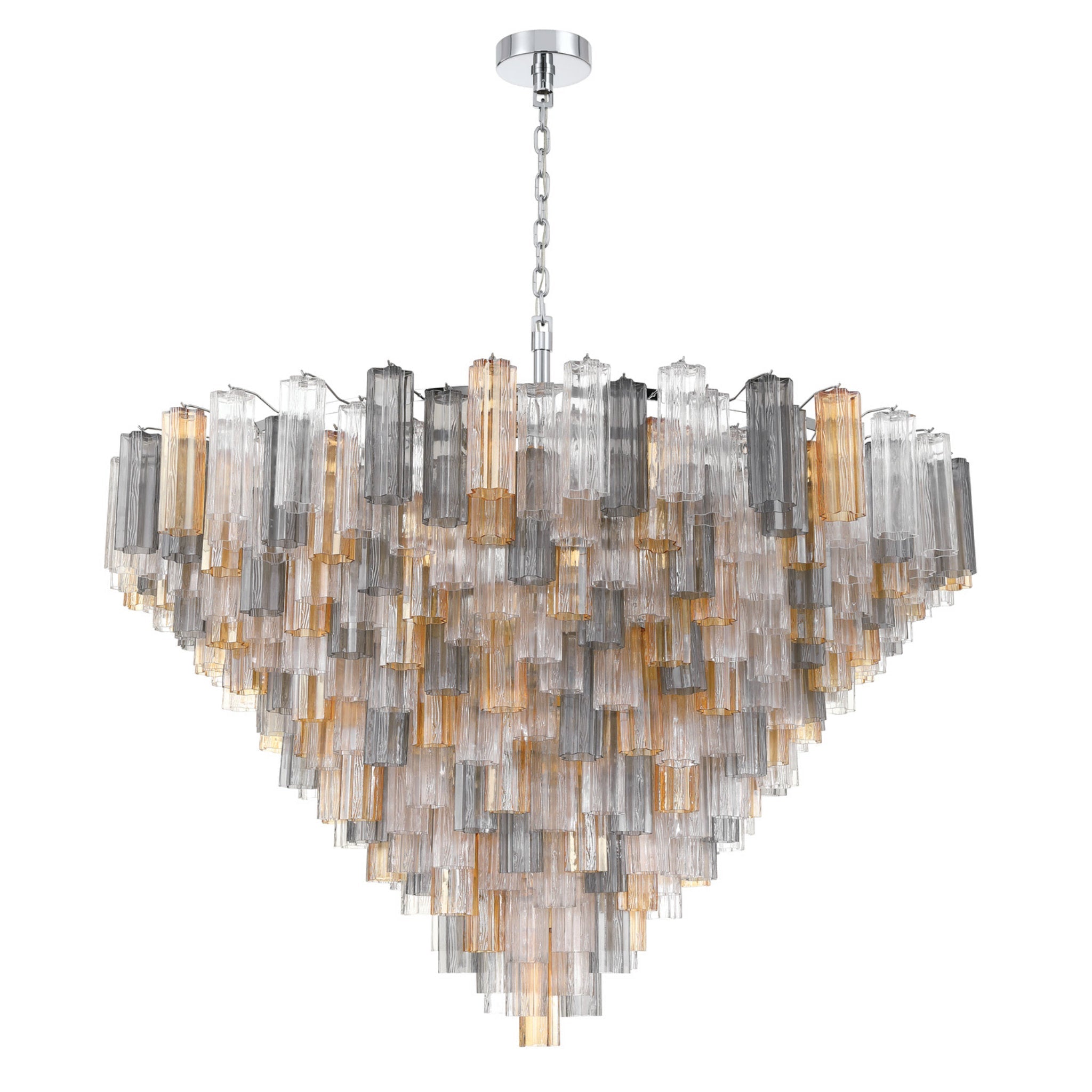 Addis 62'' Polished Chrome Chandelier Multi 62"W x 40"H x 62"D