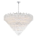Addis 62'' Polished Chrome Chandelier Clear 62"W x 40"H x 62"D