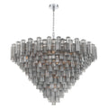 Addis 62'' Polished Chrome Chandelier Gray 62"W x 40"H x 62"D