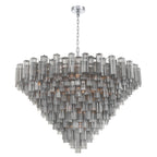 Addis 62'' Polished Chrome Chandelier Gray 62"W x 40"H x 62"D