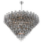 Addis 62'' Polished Chrome Chandelier Gray 62"W x 40"H x 62"D