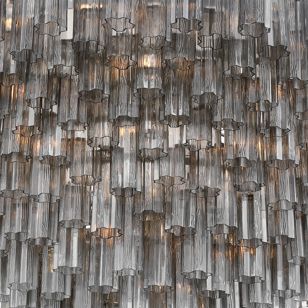 Addis 62'' Polished Chrome Chandelier Gray 62"W x 40"H x 62"D