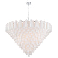Addis 62'' Polished Chrome Chandelier White 62"W x 40"H x 62"D