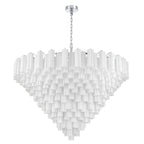 Addis 62'' Polished Chrome Chandelier White 62"W x 40"H x 62"D