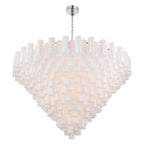 Addis 62'' Polished Chrome Chandelier White 62"W x 40"H x 62"D