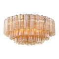 Addis 32'' Aged Brass Flush Mount Gold 32"W x 14.5"H x 32"D