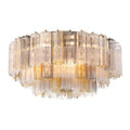 Addis 32'' Aged Brass Flush Mount Multi 32"W x 14.5"H x 32"D