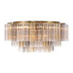 Addis 32'' Aged Brass Flush Mount Multi 32"W x 14.5"H x 32"D
