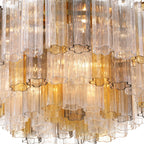 Addis 32'' Aged Brass Flush Mount Multi 32"W x 14.5"H x 32"D